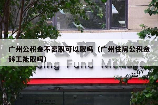 东莞公积金不离职可以取吗（东莞住房公积金辞工能取吗）